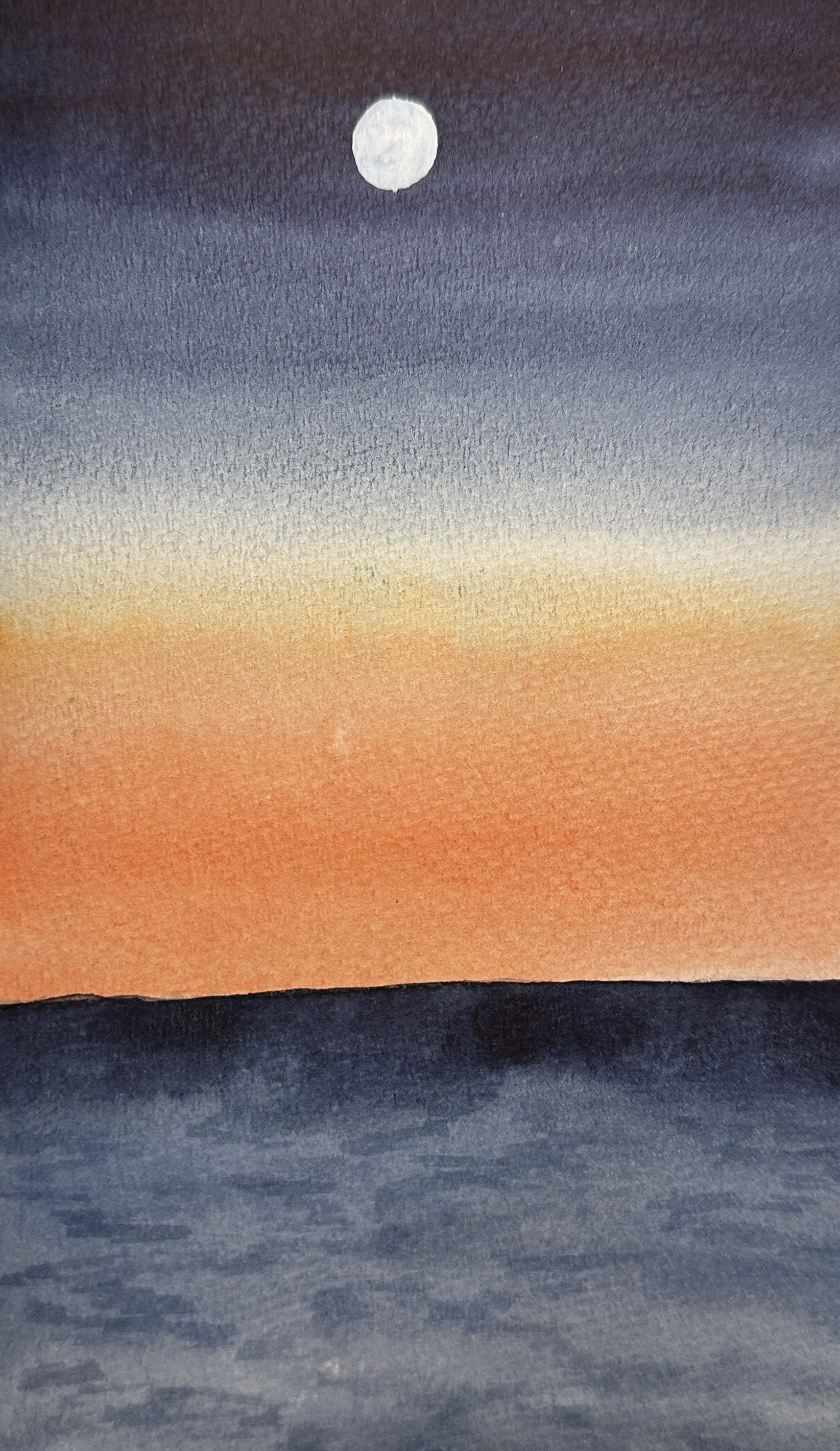 Dusk Watercolor Greeting Card