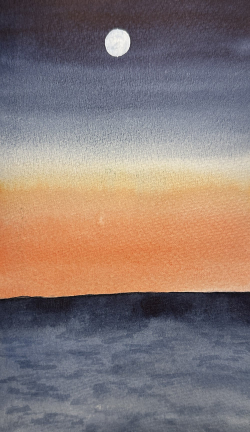 Dusk Watercolor Greeting Card